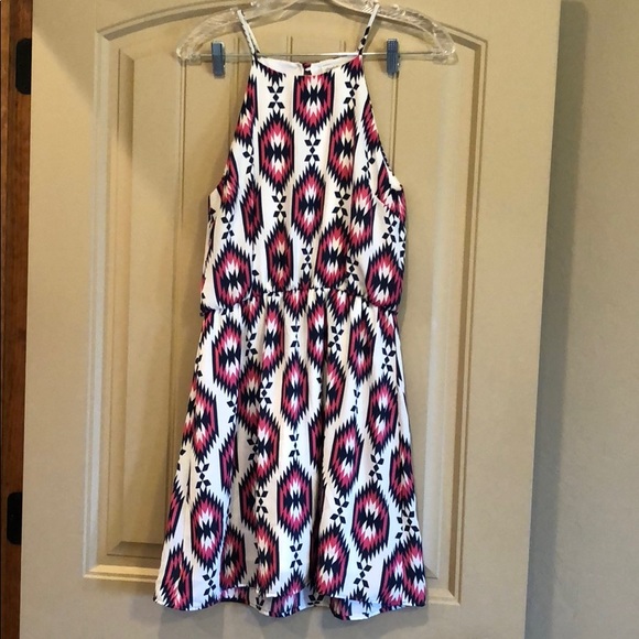 Charlotte Russe Dresses & Skirts - Pink and White Summer Dress